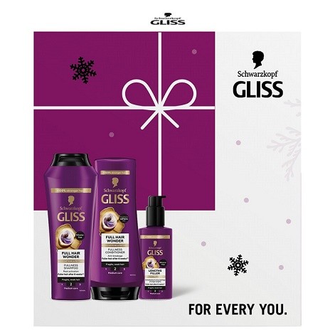 Kazeta Gliss Full Hair Wonder-balzám200ml, šamp.250ml,sérum1 Kazeta Gliss Full Hair Wonder-balzám200ml, šamp.250ml,sérum1 - Kosmetika Pro ženy Dárkové kazety
